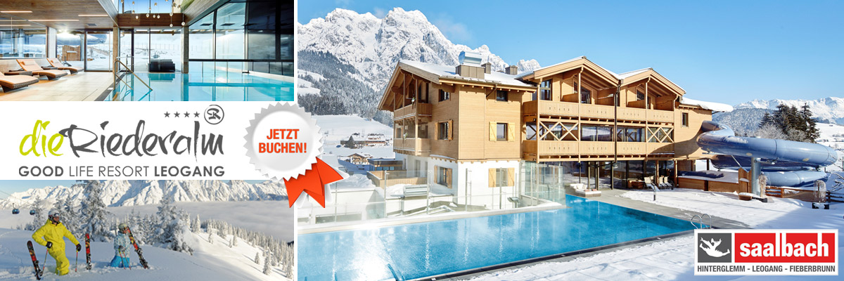 Hotel Die Riederalm - Skiurlaub Alpine Wellnesshotel Piste Leogang