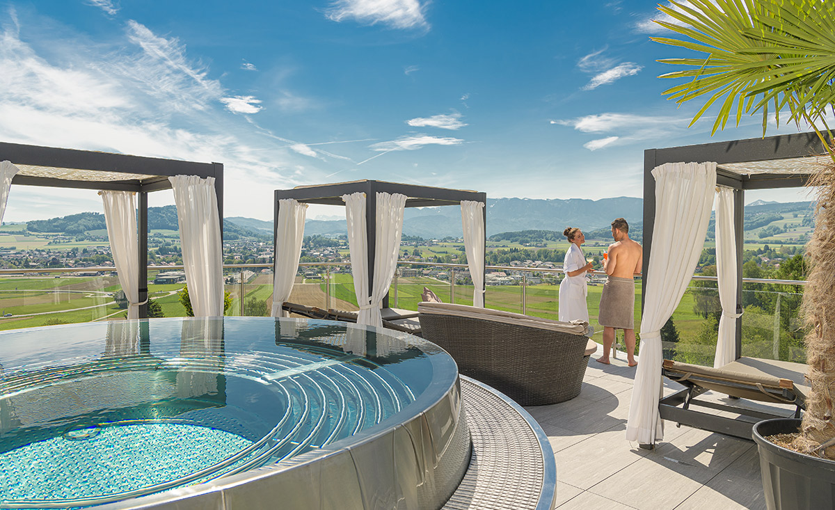 Aussen Spa im Hotel Winzer